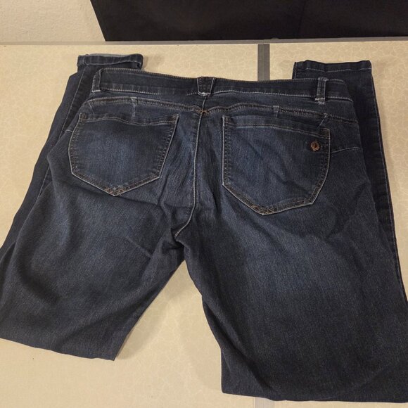 Democracy Ab Solution Vintage Jeans Size 10 Woman’s Dark Wash - Picture 4 of 8